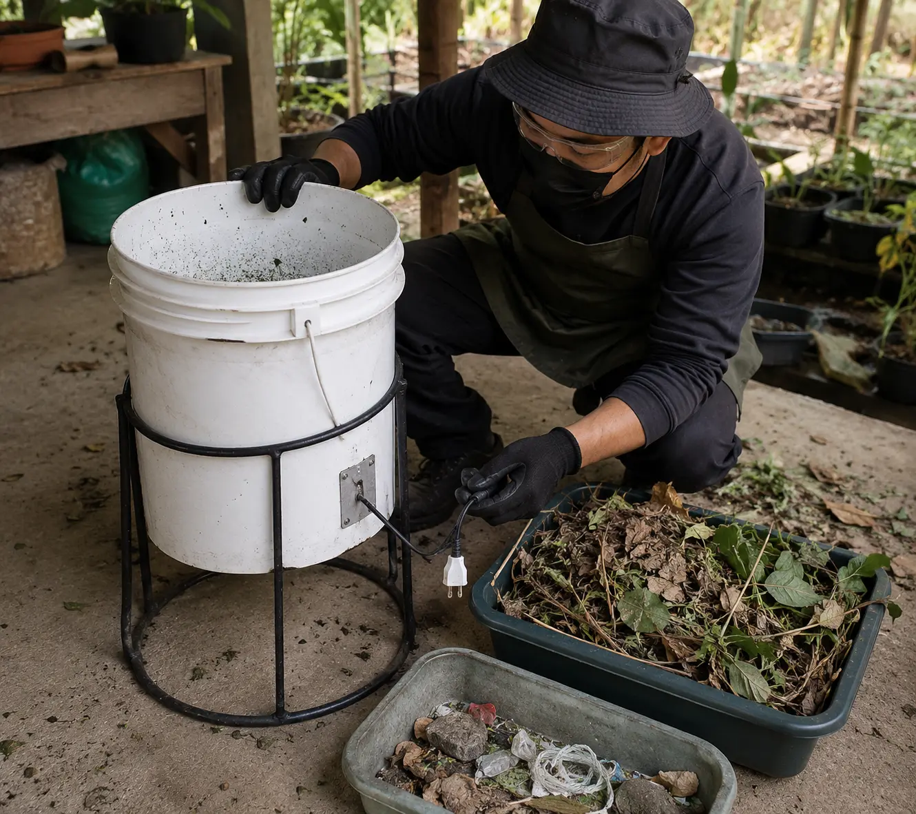 Pemeriksaan alat pencacah daun
